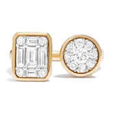 Couture Round Emerald Toi Et Moi Open Ring