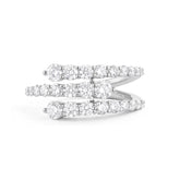 Couture Triple Row Diamond Split Shank Band