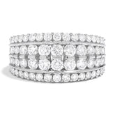 Couture Classic 4-Row Diamond Band