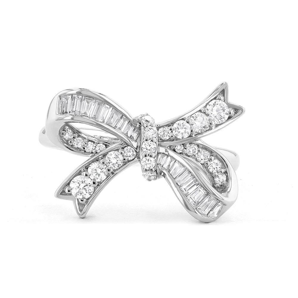 Couture Midjourney Bow Tie Diamond Ring