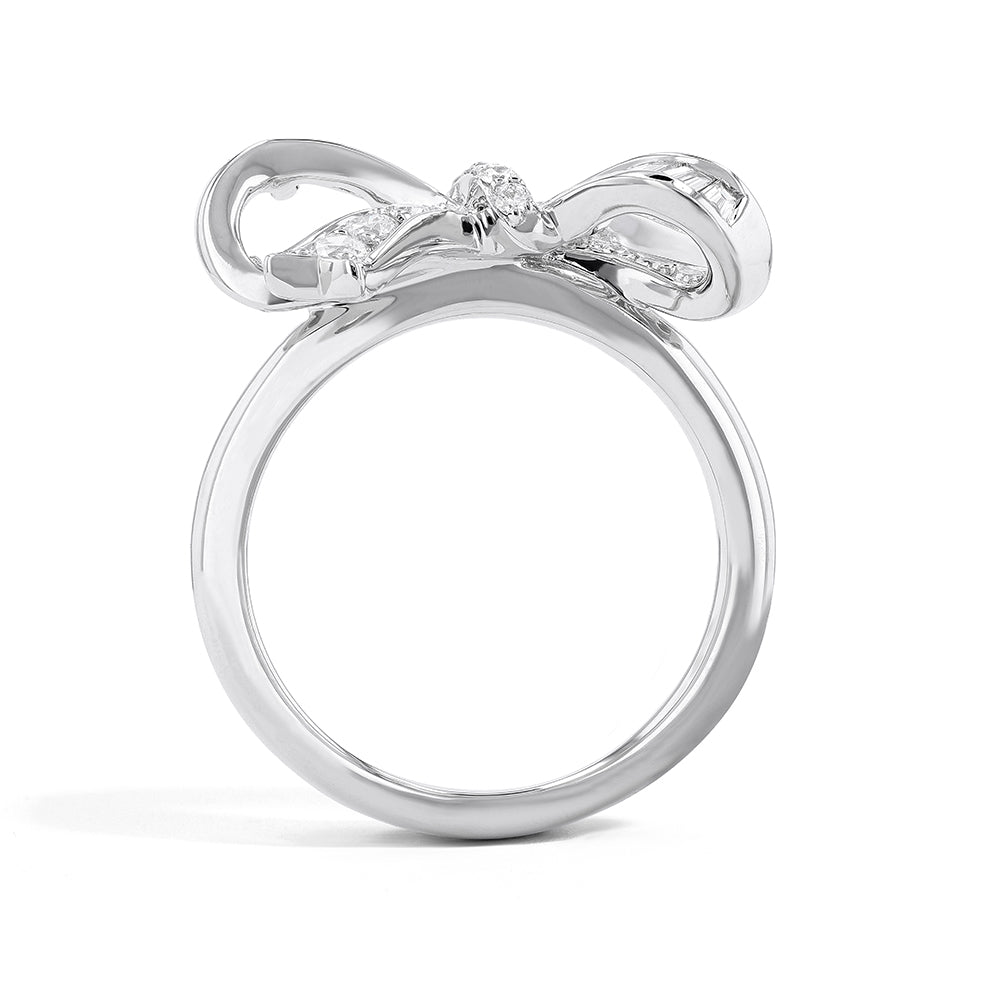 Couture Midjourney Bow Tie Diamond Ring