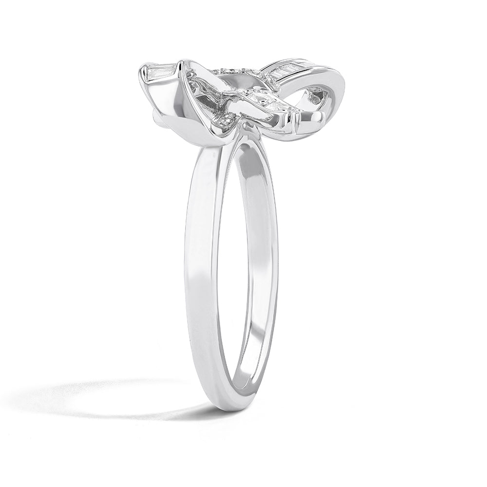 Couture Midjourney Bow Tie Diamond Ring
