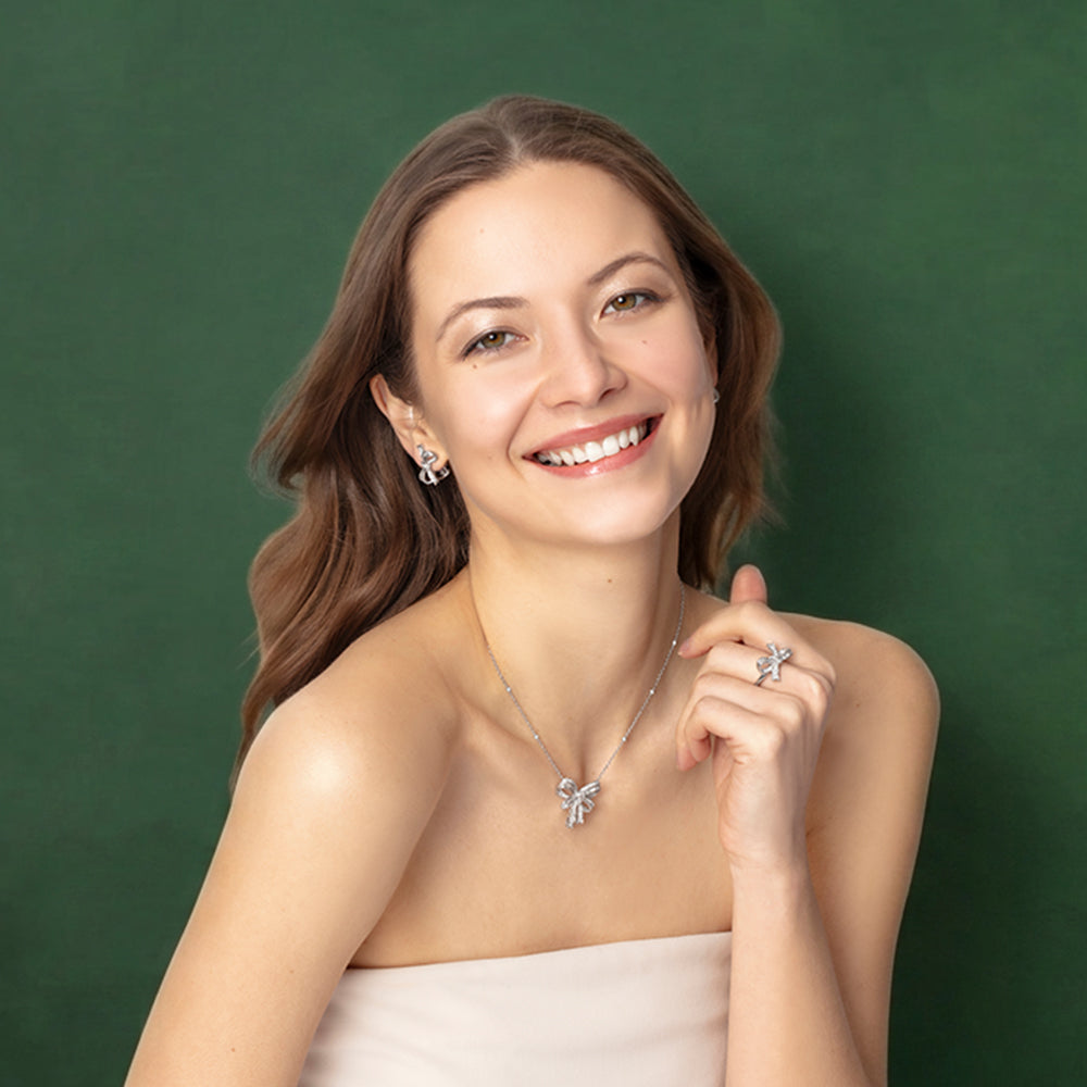 Couture Midjourney Bow Tie Diamond Ring