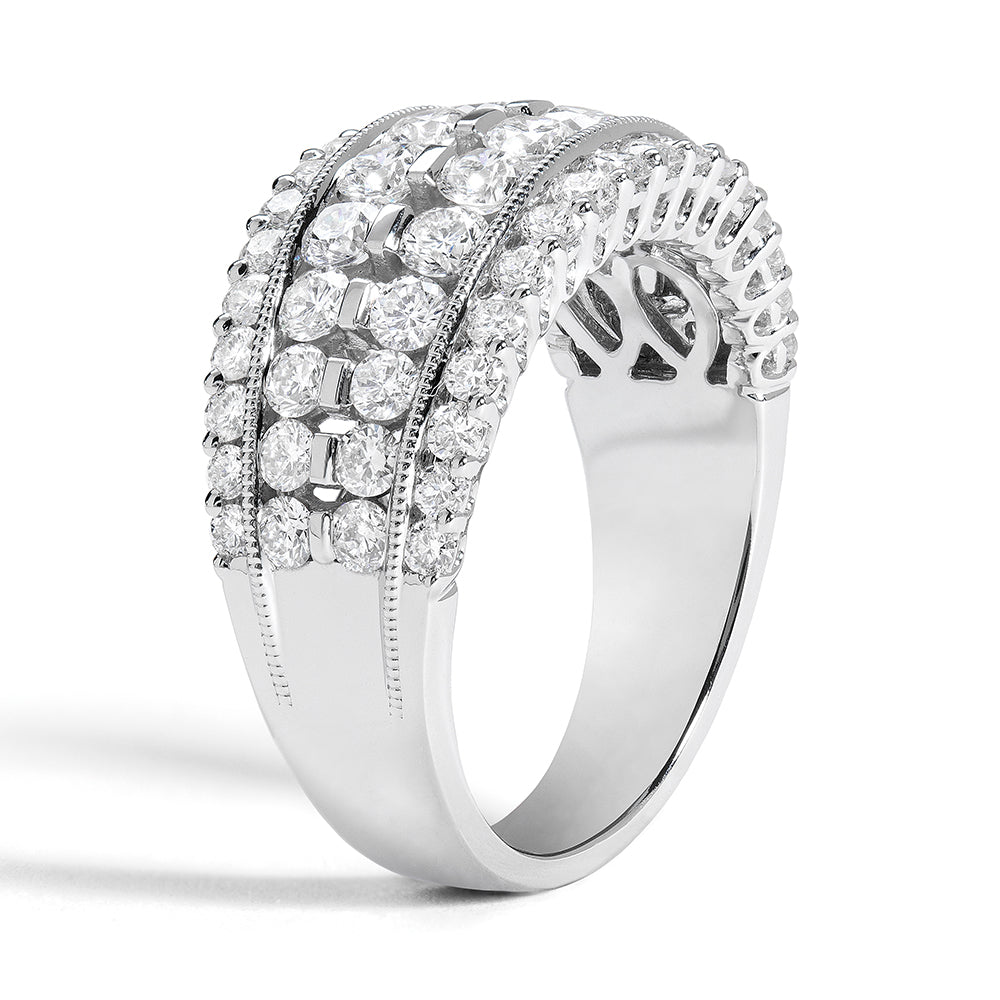 Couture Classic 4-Row Diamond Band