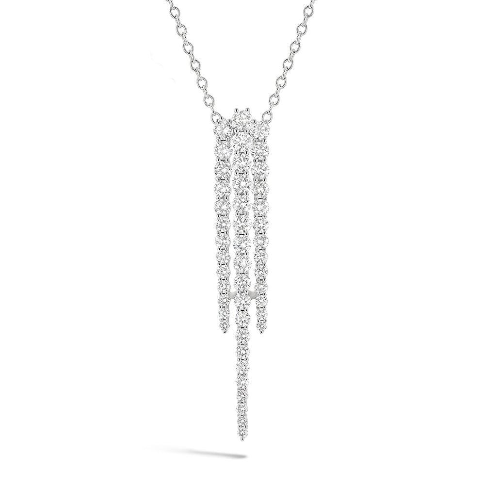 Couture Dagr 3-Row Graduating Diamond Pendant