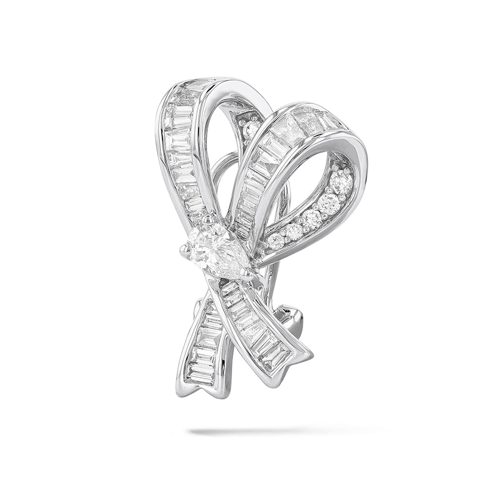 Couture Midjourney Pear Bow Earrings