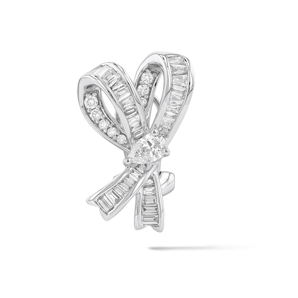 Couture Midjourney Pear Bow Earrings