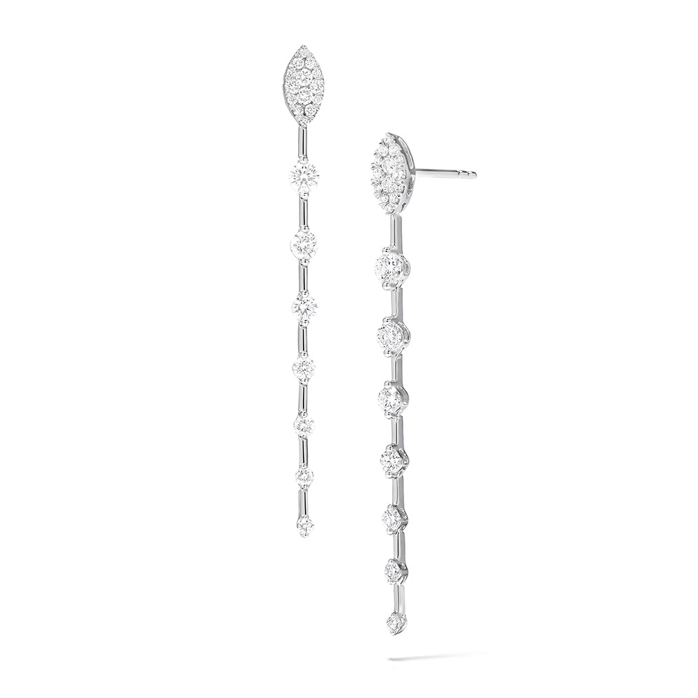 Couture Fiori Marquise Bar Flexi Drop Earrings