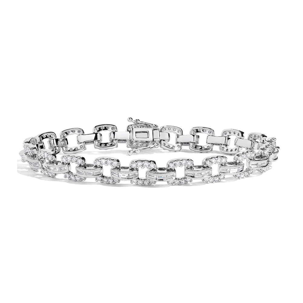 Couture Baguette Link Bracelet