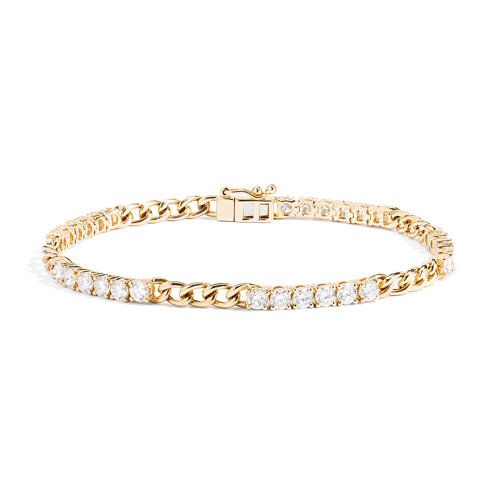Couture Diamond And Link Bracelet