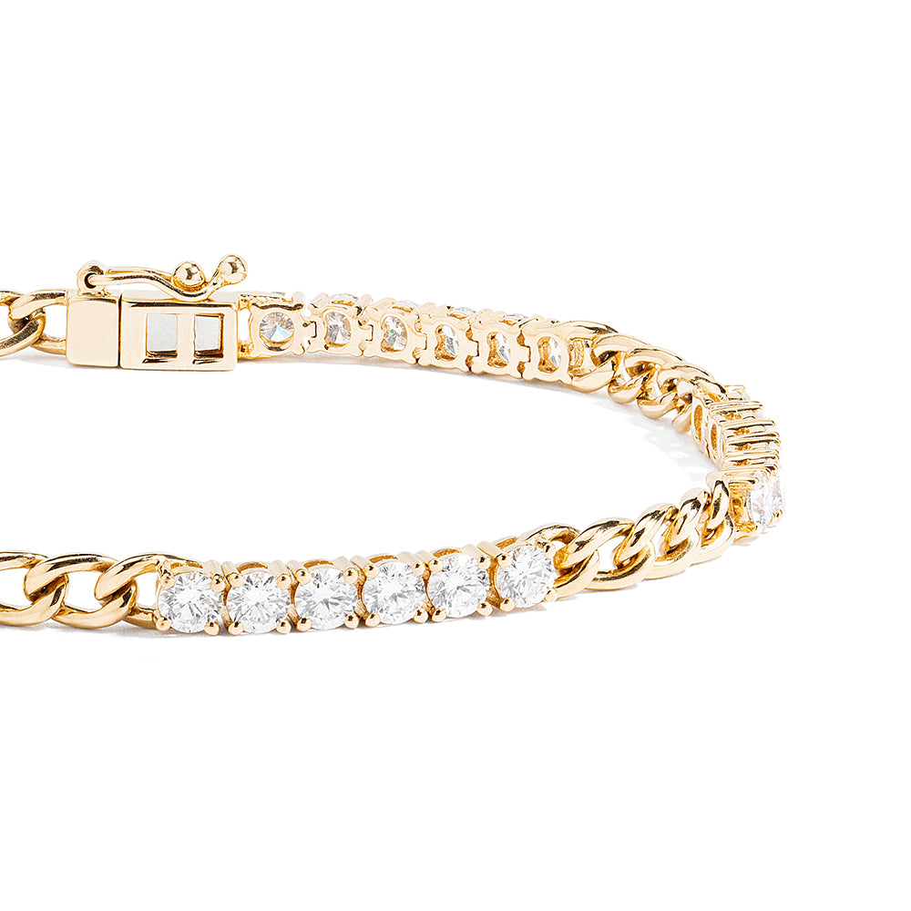 Couture Diamond And Link Bracelet