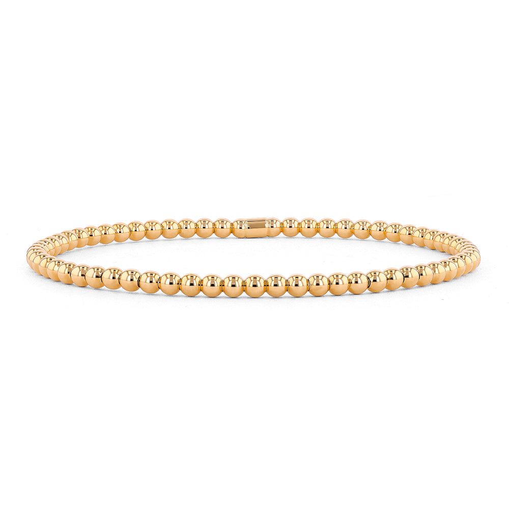 Couture Gold Bead Stretch Bracelet