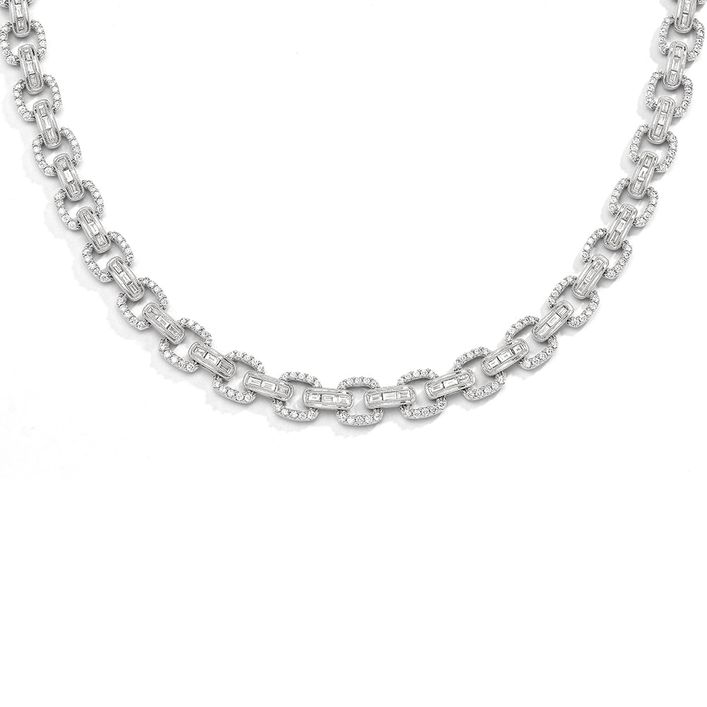 Couture Baguette Link Necklace