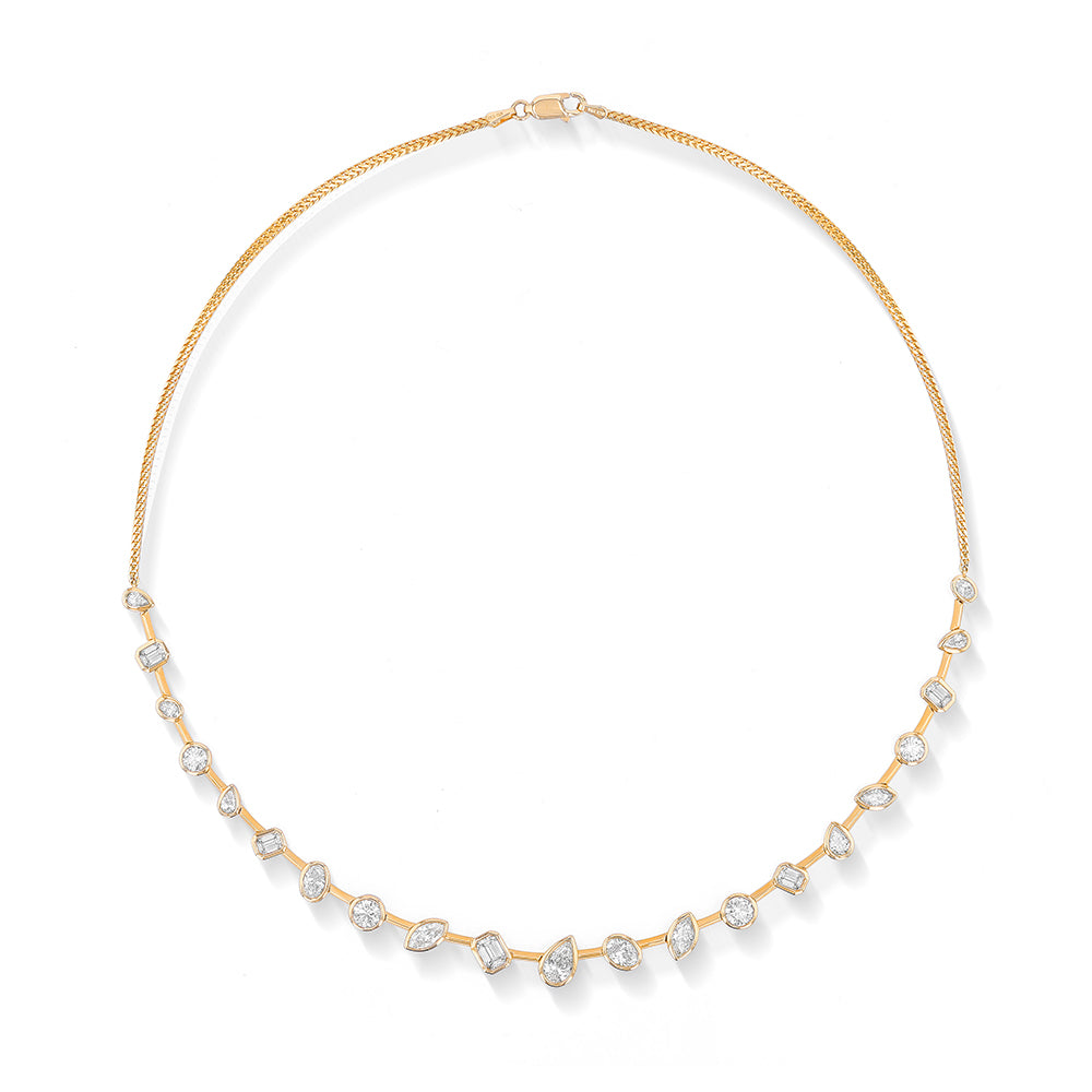 Couture Duchess Multishape Diamond Bezel Necklace