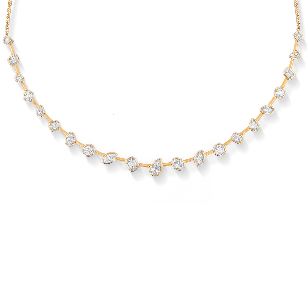 Couture Duchess Multishape Diamond Bezel Necklace