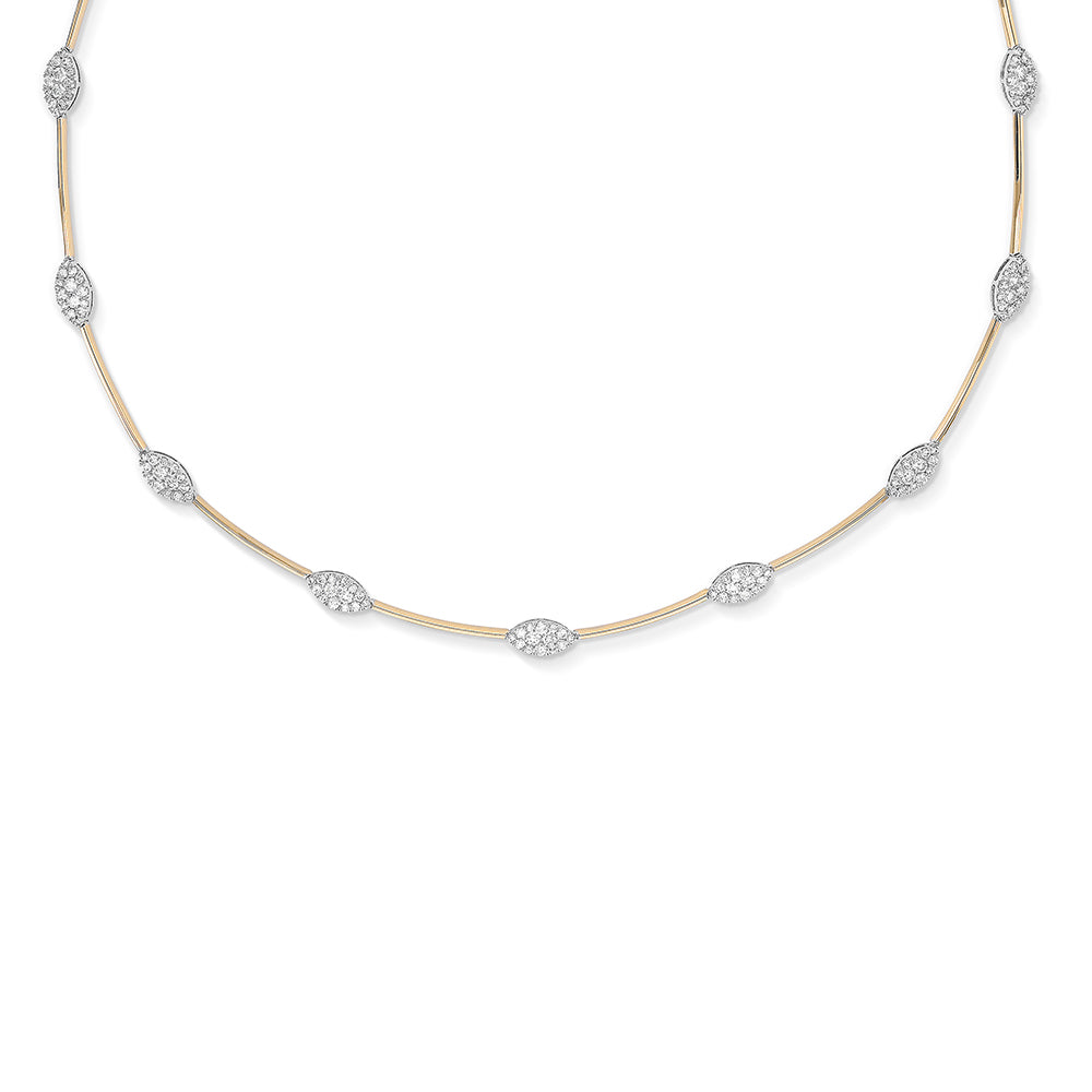 Couture Fiori Marquise Bar Necklace